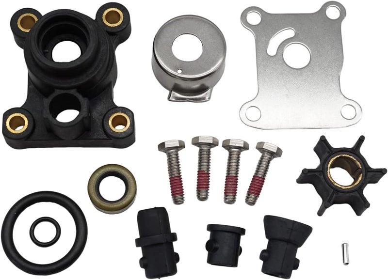 NorthBoat 394711 Water Pump Impeller Kit with Housing for Johnson Evinrude 8 9.9 10 15 HP Impeller 386084 2 Stroke and 4 Stroke Outboard 1974 and Later - Image 1